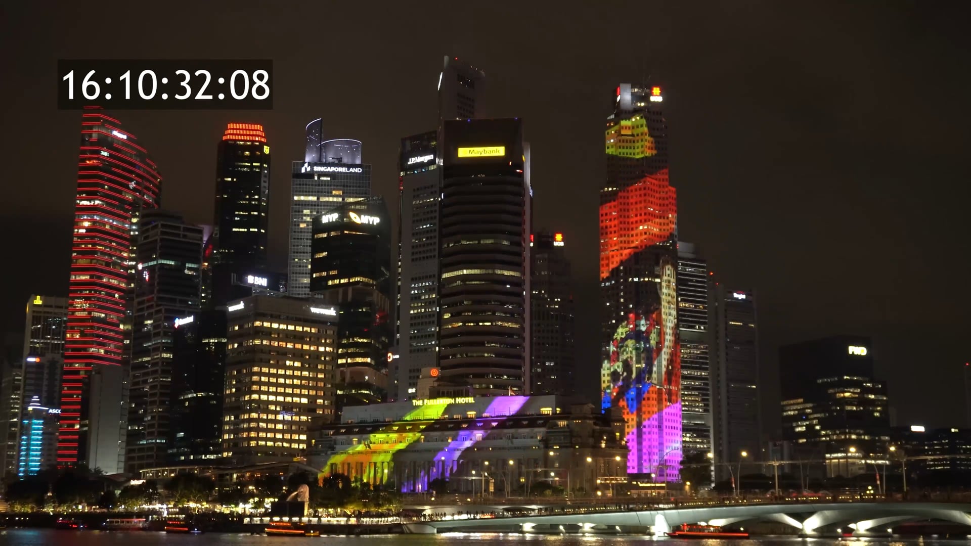 NDP 2025 UOB & Fullerton Hotel PROJECTION - Not Alone by Benjamin Kheng & Rahimah Rahim (15s)