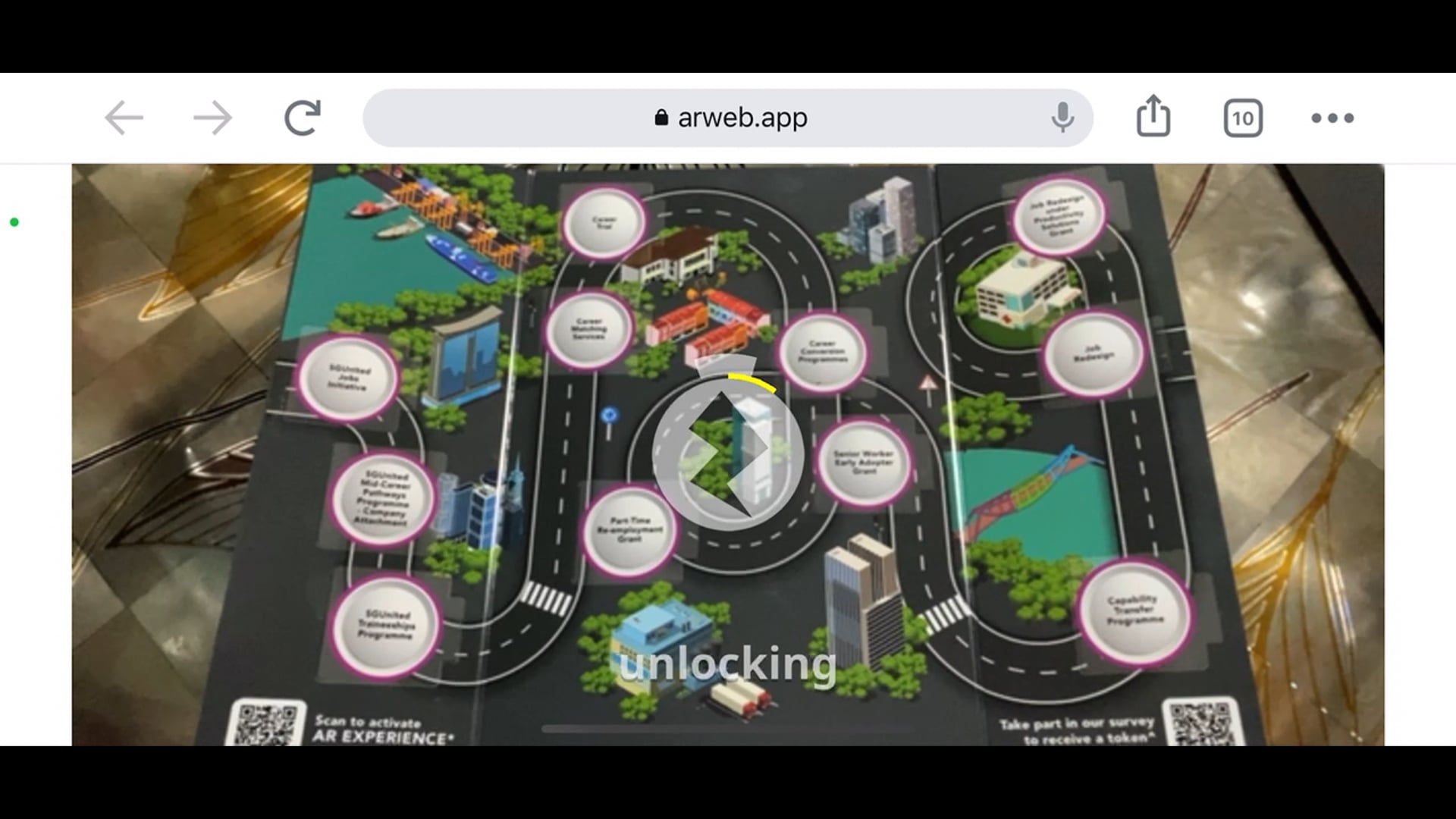 WSG Business Journey - WebAR